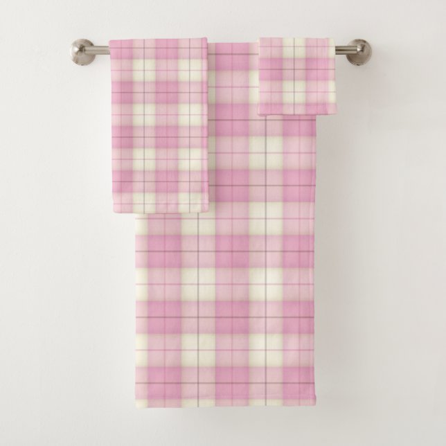 Tartan rose Fille (En situation)