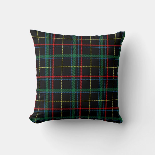 Tartan rouge rouge rouge rouge coussin motif tenda (Recto)