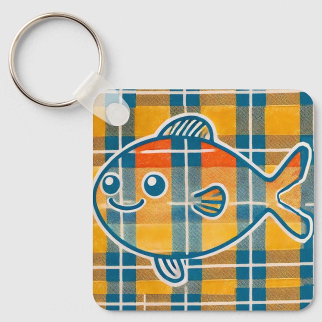 Tartan-Schlüsselring Schlüsselanhänger (Vorderseite)
