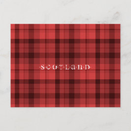 Tartan Scotland Postcard Postkarte
