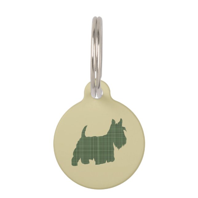 Tartan Scottie Tiernamensmarke (Vorderseite)