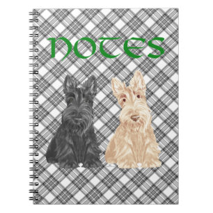 Tartan Scotties Notizblock