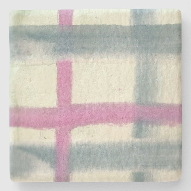 Tartan-SteinUntersetzer Steinuntersetzer (Vorderseite)
