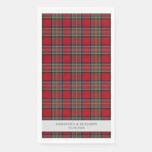 Tartan Stewart Karo Hochzeit Serviette
