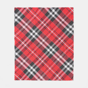 Tartan-Stoffmuster-Musteransicht Fleecedecke