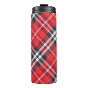 Tartan-Stoffmuster-Musteransicht Thermosbecher