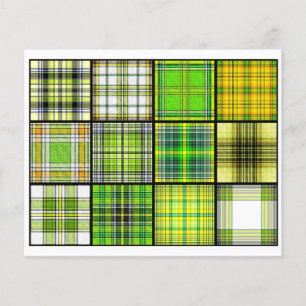 Tartan-Teebeutel-Kacheln - Origami-Faltung Flyer