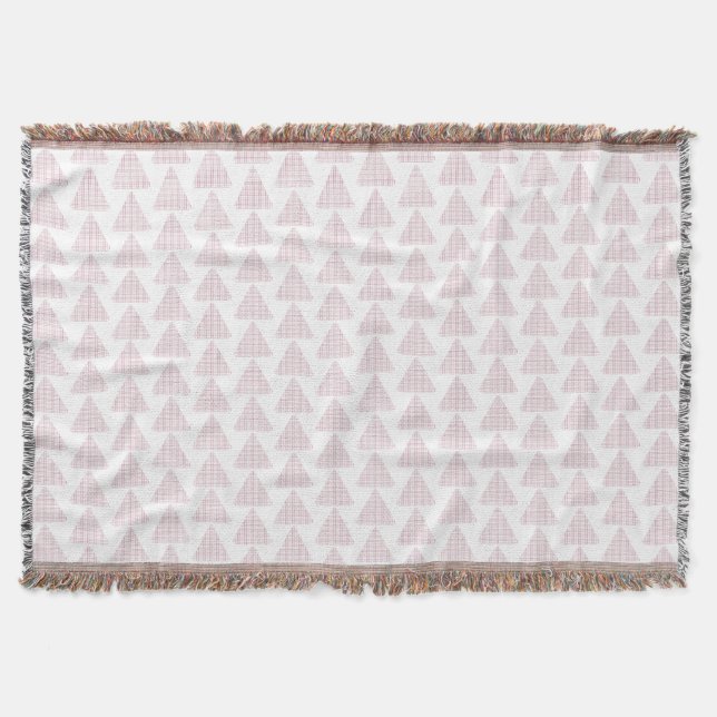 Tartan Triangle Pink Decke (Vorderseite)