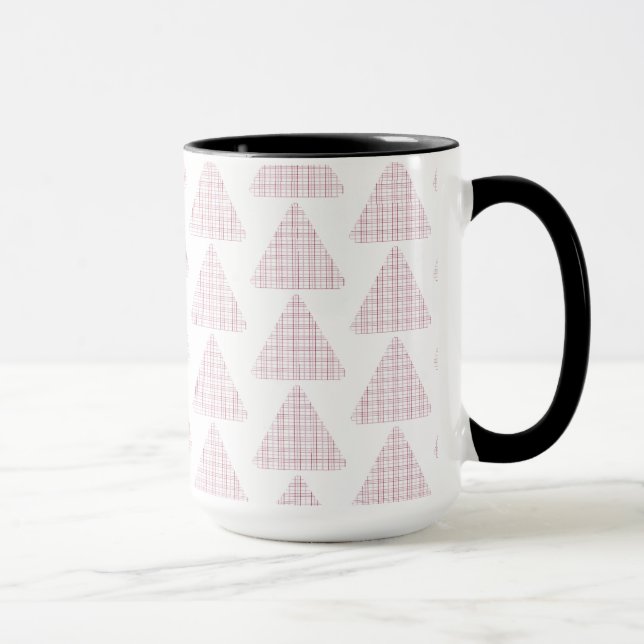Tartan Triangle Pink Tasse (Rechts)