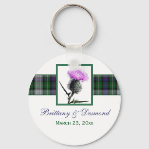 Tartan-und Distel-Gastgeschenk Schlüsselanhänger