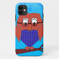 Tartan und Herz Owl