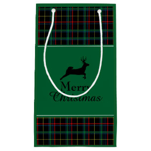 Tartan und Reindeer Weihnachten Kleine Geschenktüte