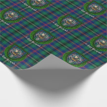 Tartan und Wappen des schottischen Clans Wood