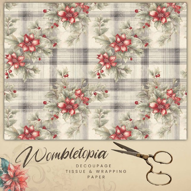 Tartan, Vintag, Decoupage Seidenpapier (Von Creator hochgeladen)