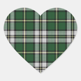 Tartan von Kap Breton Herz-Aufkleber