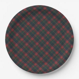 Tartan von Québec Pappteller