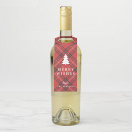 Tartan Wine Tag Flaschenanhänger