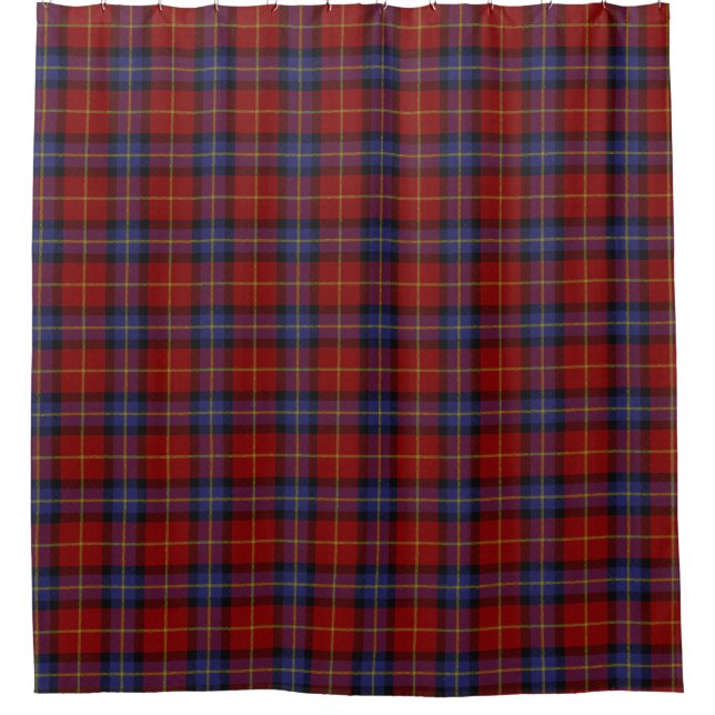 Tartanmuster Duschvorhang (Vorderseite)