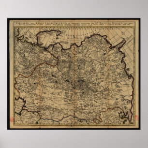 Tartaria (Russland) Karte Poster
