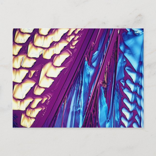 Tartaric-Säurekristalle Postkarte (Vorderseite)