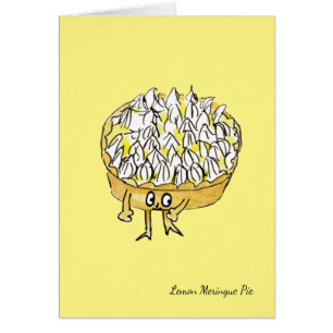Tarte au citron meringuée drôle Quirk Cute Humour 