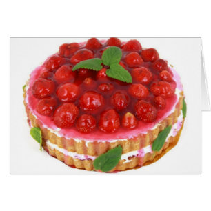 Tarte aux fraises Birthday Get Well Card
