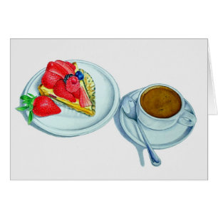 Tarte et café express de fruit