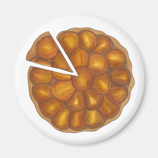 Tarte Tatin French Apple Fruchttorte Pie Pastry Magnet (Vorne)