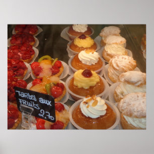 Tartes aux fruits - Patisserie Poster