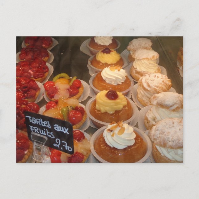 Tartes aux fruits - Patisserie Postkarte (Vorderseite)