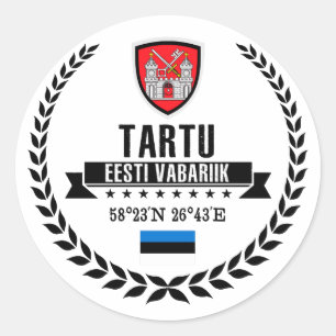 Tartu Runder Aufkleber