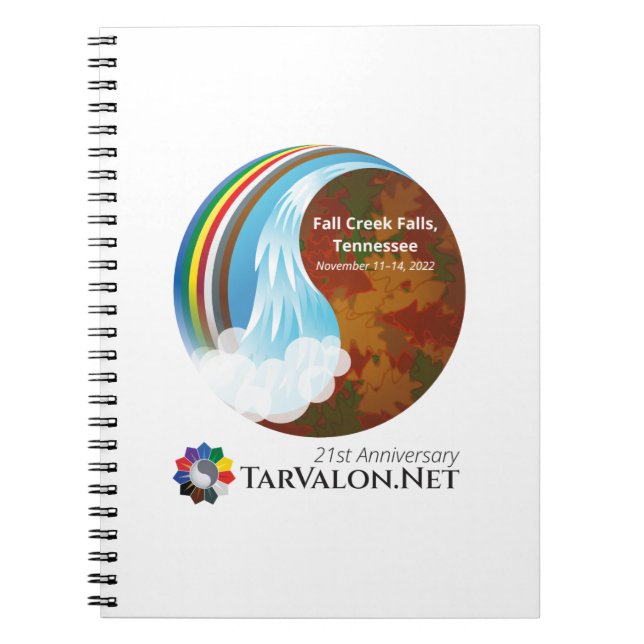 TarValon.Net 21. Jubiläum Party Notebook Notizblock (Vorderseite)