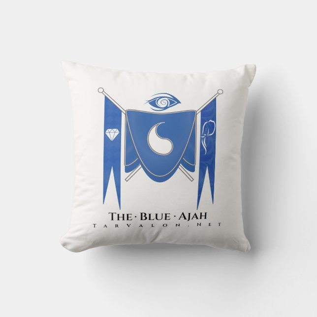 TarValon.Net Blue Banner Regalia Pillow Kissen (Vorderseite)