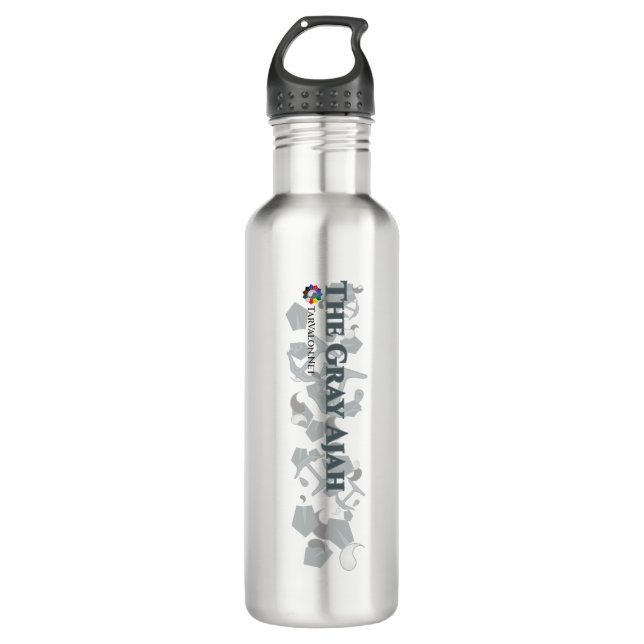 TarValon.Net Gray Flasche Edelstahlflasche (Vorderseite)