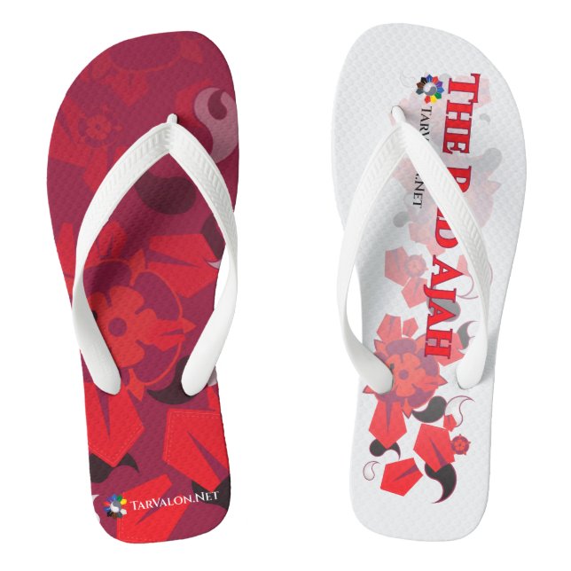 TarValon.Net-Rote Flip-Flops Flip Flops (Fußbett)