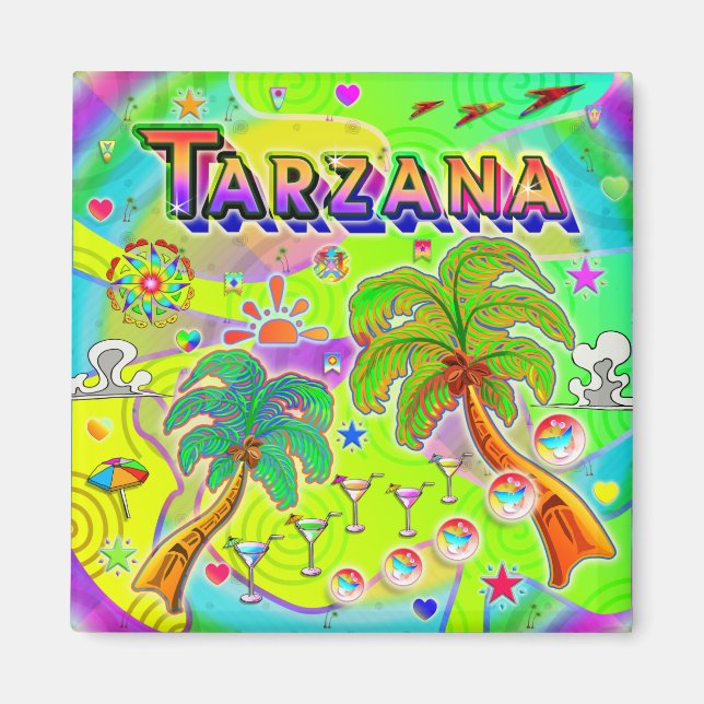Tarzana Mind Focus Magnet (Vorne)