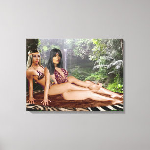 TARZANA SCISSOREN LUANA #4 LEINWANDDRUCK