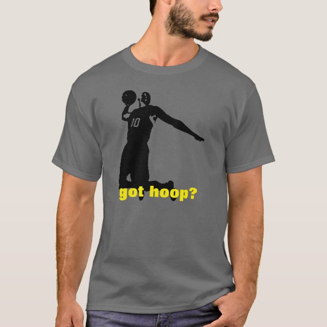 T'as du cerceau ? T-shirt gris de basket (Devant)
