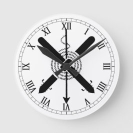 TAS-Zweigstelle Abzeichen Runde Wanduhr