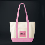 Tasche<br><div class="desc">Tote bag in Natural/Pink mit Bride text.com. com.</div>