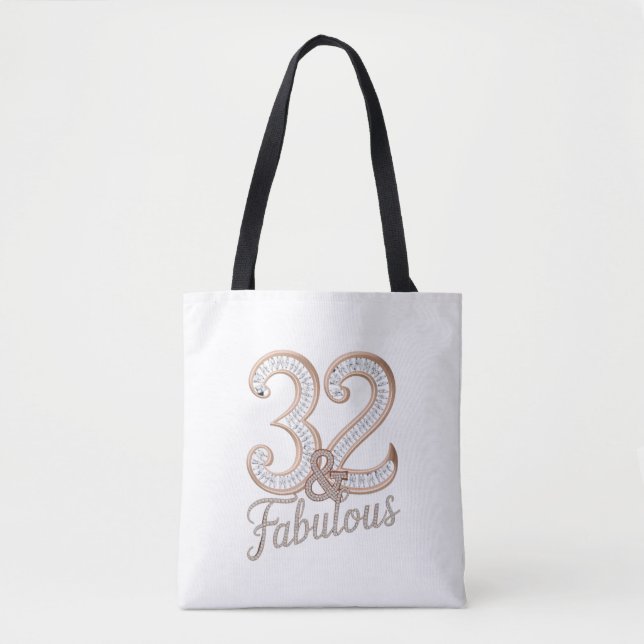 Tasche - 32 & Fabulous (Vorderseite)