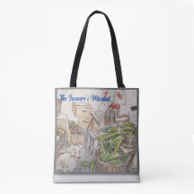Tasche auf dem Bauernmarkt