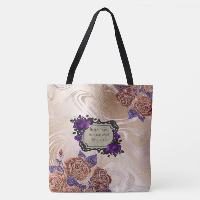 Tasche aus goldfarbenem Marmor (Vorderseite)