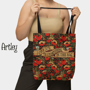 Tasche aus Vintagem Holz, Tüte aus Mohn, 51 Tüte