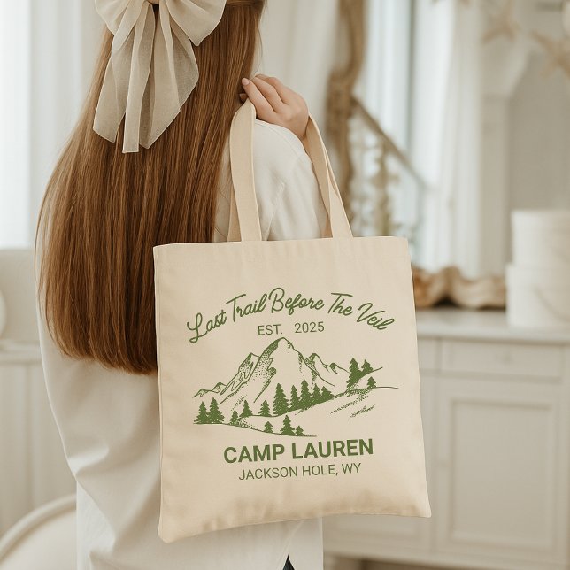 Tasche Bachelorette | Bride Adventure Theme Bag (camp bach tote, bachelorette camping bag, adventure bride tote, bachelorette party gift, bridal camp)