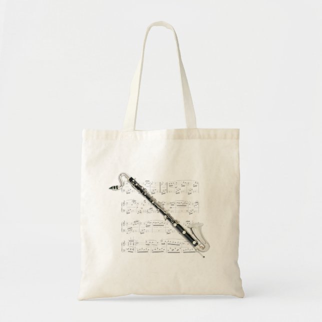 Tasche - Bassklarinette- und Blattmusik (Vorne)