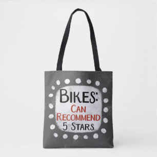 Tasche 'Bikes Review 5 Sterne'