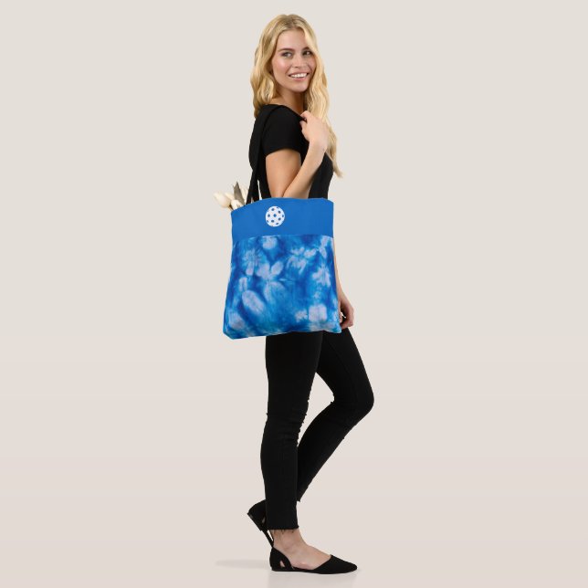 Tasche Blue Gefärbte Krawatte (Am Model)