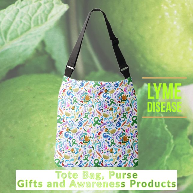 Tasche Crossbody Bag Lyme Disease Geschenke #lyme  (Tote Bag Purse | Lyme Disease Gifts and Awareness Products #lyme #lymedisease)