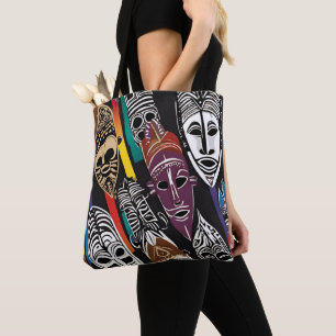 Tasche der farbenfrohen afrikanischen Stammesmasse